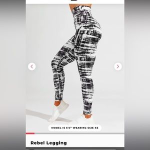 BuffBunny Rebel Legging Triggered Print- Size Small